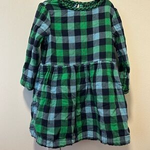Holiday plaid frannel dress